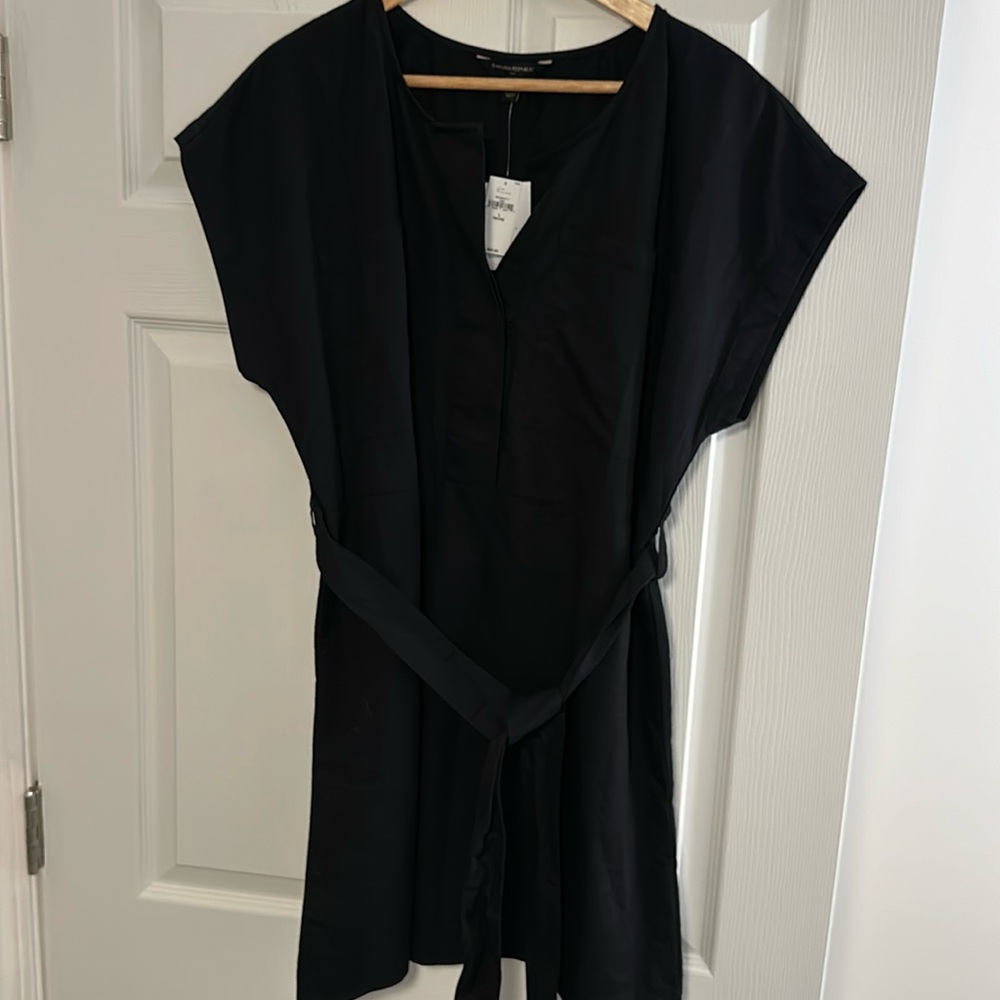 BANANA REPUBLIC BRAND NEW WITH TAGS BLACK DRESS SIZE LARGE PETITE